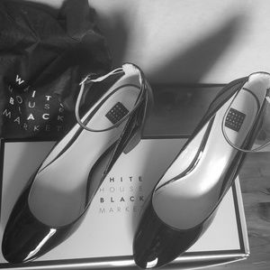 White House/Black Market Patent Leather Pumps